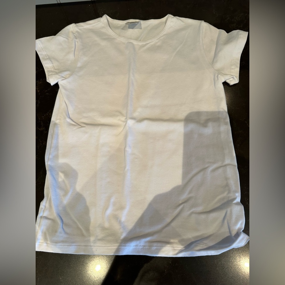 BODY WRAPPERS FOR BOYS Size 11-12 White Short Sleeve Tee Shirt Dance Shi…